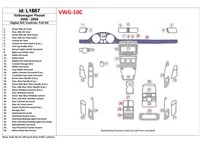 Volkswagen Passat 2006-2009 Full Set, Automatic AC Control Interior BD Dash Trim Kit - 1 - Interior Dash Trim Kit Volkswagen Passat 2006-2009 Full Set, Automatic AC Control Interior BD Dash Trim Kit - 1 - Interior Dash Trim Kit