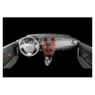Renault Clio Symbol 01.2012 3D Interior Dashboard Trim Kit Dash Trim Dekor 25-Parts