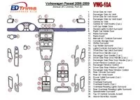 Volkswagen Passat 2006-2009 Manual Gearbox AC Controls, Full Set Interior BD Dash Trim Kit - 2 - Interior Dash Trim Kit Volkswagen Passat 2006-2009 Manual Gearbox AC Controls, Full Set Interior BD Dash Trim Kit - 2 - Interior Dash Trim Kit