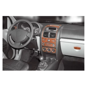 Renault Clio Symbol 10.2008 3D Interior Dashboard Trim Kit Dash Trim Dekor 11-Parts