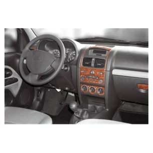 Renault Clio-2 06.01-08.05 3D Interior Dashboard Trim Kit Dash Trim Dekor 15-Parts