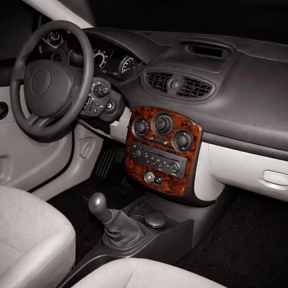 Renault Clio-3 09.05-08.12 3D Interior Dashboard Trim Kit Dash Trim Dekor 9-Parts