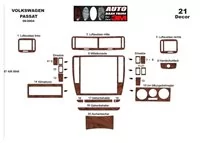 Volkswagen Passat B5.5 Typ 3BG 07.04-06.05 3D Interior Dashboard Trim Kit Dash Trim Dekor 21-Parts - 2 - Interior Dash Trim Kit Volkswagen Passat B5.5 Typ 3BG 07.04-06.05 3D Interior Dashboard Trim Kit Dash Trim Dekor 21-Parts - 2 - Interior Dash Trim Kit