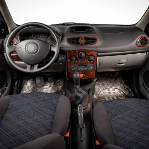 Renault Clio-3 09.05-08.12 3D Interior Dashboard Trim Kit Dash Trim Dekor 9-Parts