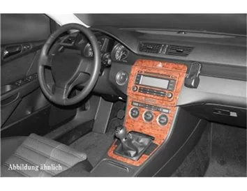 Volkswagen Passat B6 02.05 09.10 3D Interior Dashboard Trim Kit Dash Trim Dekor 18-Parts - 1 - Interior Dash Trim Kit