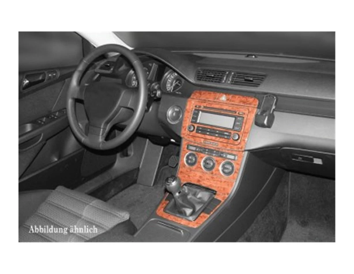 Volkswagen Passat B6 02.05 09.10 3D Interior Dashboard Trim Kit Dash Trim Dekor 18-Parts - 1 - Interior Dash Trim Kit