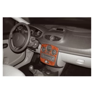 Renault Clio-3 09.05-08.12 3D Interior Dashboard Trim Kit Dash Trim Dekor 9-Parts