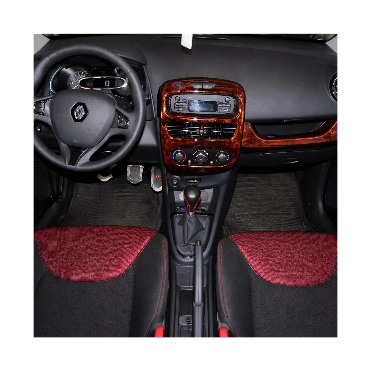 Renault Clio-4 09.2012 3D Interior Dashboard Trim Kit Dash Trim Dekor 16-Parts