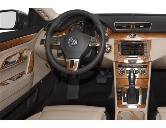 Volkswagen Passat B7 2012-2015 3D Interior Dashboard Trim Kit Dash Trim Dekor 45-Parts - 1 - Interior Dash Trim Kit