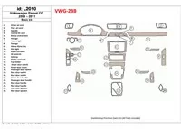 Volkswagen Passat CC 2009-2011 Basic Set Interior BD Dash Trim Kit - 1 - Interior Dash Trim Kit Volkswagen Passat CC 2009-2011 Basic Set Interior BD Dash Trim Kit - 1 - Interior Dash Trim Kit