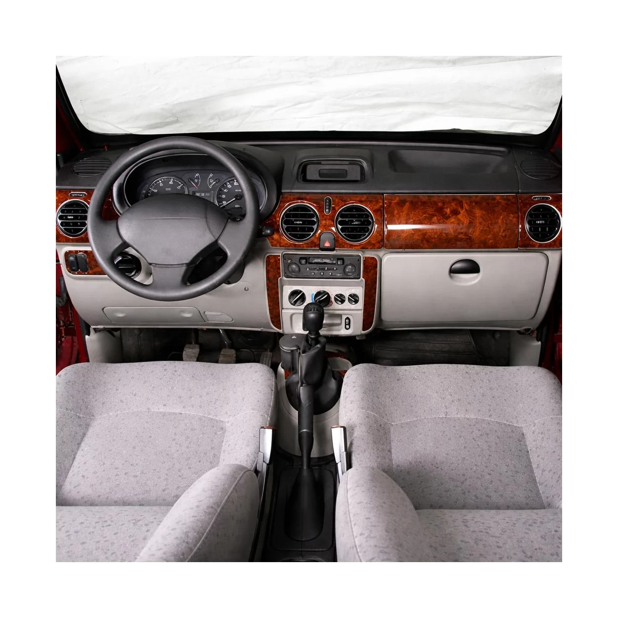 Renault Kangoo-Nissan Kubistar 1998-2008 3D Interior Dashboard Trim Kit Dash Trim Dekor 10-Parts