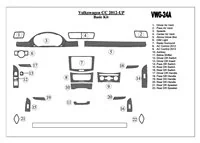 Volkswagen Passat CC 2012-UP Basic Set Interior BD Dash Trim Kit - 2 - Interior Dash Trim Kit Volkswagen Passat CC 2012-UP Basic Set Interior BD Dash Trim Kit - 2 - Interior Dash Trim Kit