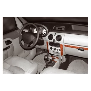 Renault Kangoo-Nissan Kubistar 1998-2008 3D Interior Dashboard Trim Kit Dash Trim Dekor 10-Parts