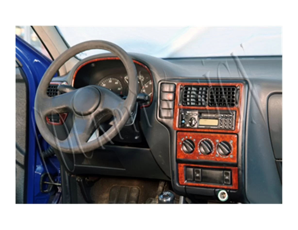 Volkswagen Polo 6N 09.94-09.99 3D Interior Dashboard Trim Kit Dash Trim Dekor 10-Parts - 1 - Interior Dash Trim Kit