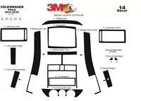 Volkswagen Polo 9N 09.01-02.05 3D Interior Dashboard Trim Kit Dash Trim Dekor 14-Parts - 2 - Interior Dash Trim Kit Volkswagen Polo 9N 09.01-02.05 3D Interior Dashboard Trim Kit Dash Trim Dekor 14-Parts - 2 - Interior Dash Trim Kit