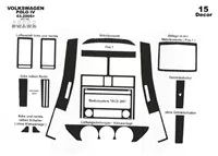 Volkswagen Polo 9N3 03.05-08.09 3D Interior Dashboard Trim Kit Dash Trim Dekor 15-Parts - 2 - Interior Dash Trim Kit Volkswagen Polo 9N3 03.05-08.09 3D Interior Dashboard Trim Kit Dash Trim Dekor 15-Parts - 2 - Interior Dash Trim Kit
