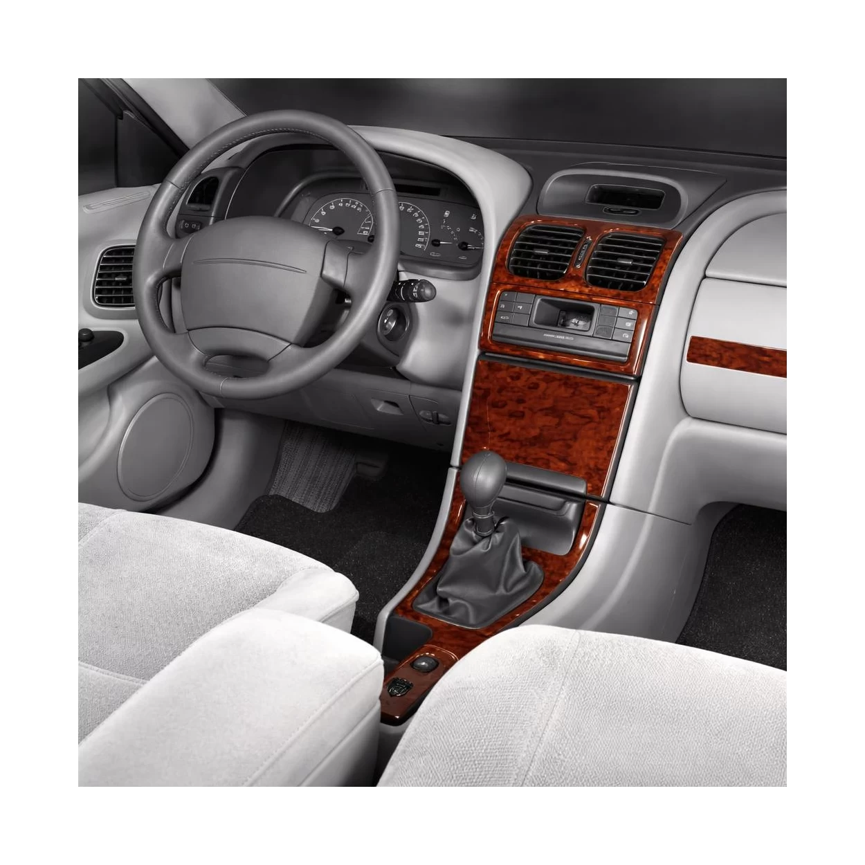 Renault Laguna 07.98-01.01 3D Interior Dashboard Trim Kit Dash Trim Dekor 15-Parts