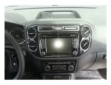 Volkswagen Tiguan 09.2007 3D Interior Dashboard Trim Kit Dash Trim Dekor 17-Parts - 1 - Interior Dash Trim Kit