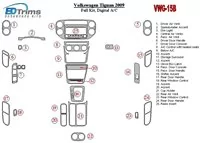 Volkswagen Tiguan 2009-2009 Full Set, Automatic AC Interior BD Dash Trim Kit - 2 - Interior Dash Trim Kit Volkswagen Tiguan 2009-2009 Full Set, Automatic AC Interior BD Dash Trim Kit - 2 - Interior Dash Trim Kit