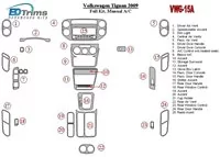 Volkswagen Tiguan 2009-2009 Full Set, Manual Gearbox AC Interior BD Dash Trim Kit - 2 - Interior Dash Trim Kit Volkswagen Tiguan 2009-2009 Full Set, Manual Gearbox AC Interior BD Dash Trim Kit - 2 - Interior Dash Trim Kit