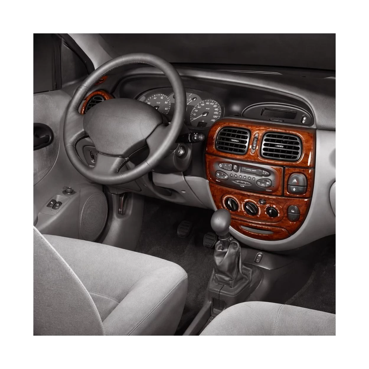 Renault Megane 01.96-02 99 3D Interior Dashboard Trim Kit Dash Trim Dekor 13-Parts