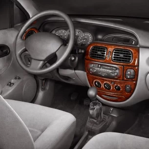 Renault Megane 03.99-02.03 3D Interior Dashboard Trim Kit Dash Trim Dekor 17-Parts