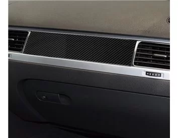 Volkswagen Touareg 2011-2017 3D Interior Dashboard Trim Kit Dash Trim Dekor 35-Parts