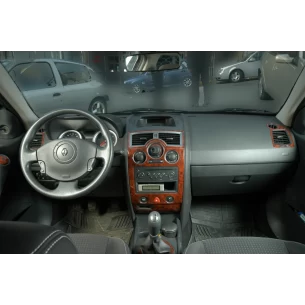 Renault Megane II 03.03-05.09 3D Interior Dashboard Trim Kit Dash Trim Dekor 17-Parts