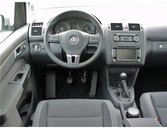Volkswagen Touran 2010 3D Interior Dashboard Trim Kit Dash Trim Dekor 12-Parts