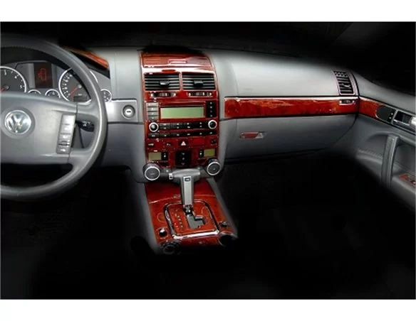 Volkswagen Toureg 09.2010 3D Interior Dashboard Trim Kit Dash Trim Dekor 24-Parts - 1 - Interior Dash Trim Kit
