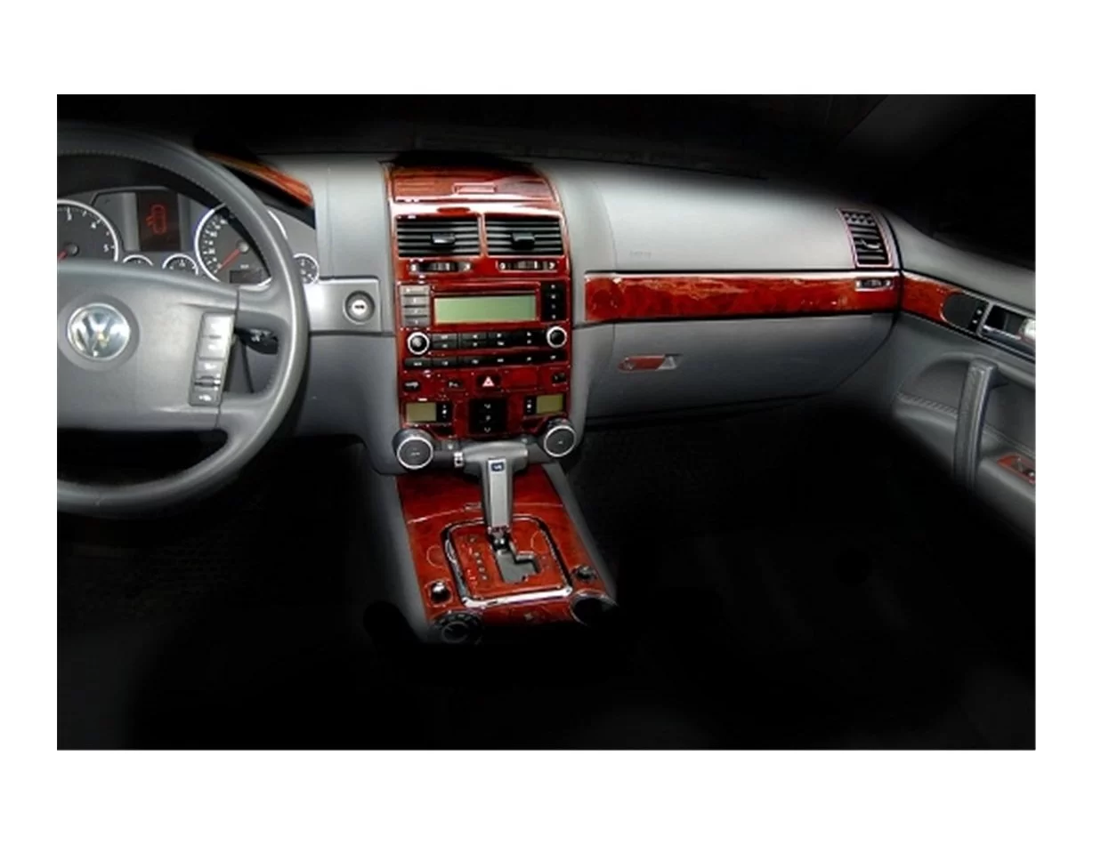 Volkswagen Toureg 09.2010 3D Interior Dashboard Trim Kit Dash Trim Dekor 24-Parts - 1 - Interior Dash Trim Kit