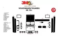 Volkswagen Toureg 09.2010 3D Interior Dashboard Trim Kit Dash Trim Dekor 24-Parts - 2 - Interior Dash Trim Kit Volkswagen Toureg 09.2010 3D Interior Dashboard Trim Kit Dash Trim Dekor 24-Parts - 2 - Interior Dash Trim Kit