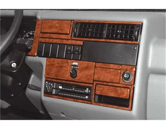 Volkswagen Transporter T4 09.90-12.95 3D Interior Dashboard Trim Kit Dash Trim Dekor 27-Parts - 1 - Interior Dash Trim Kit