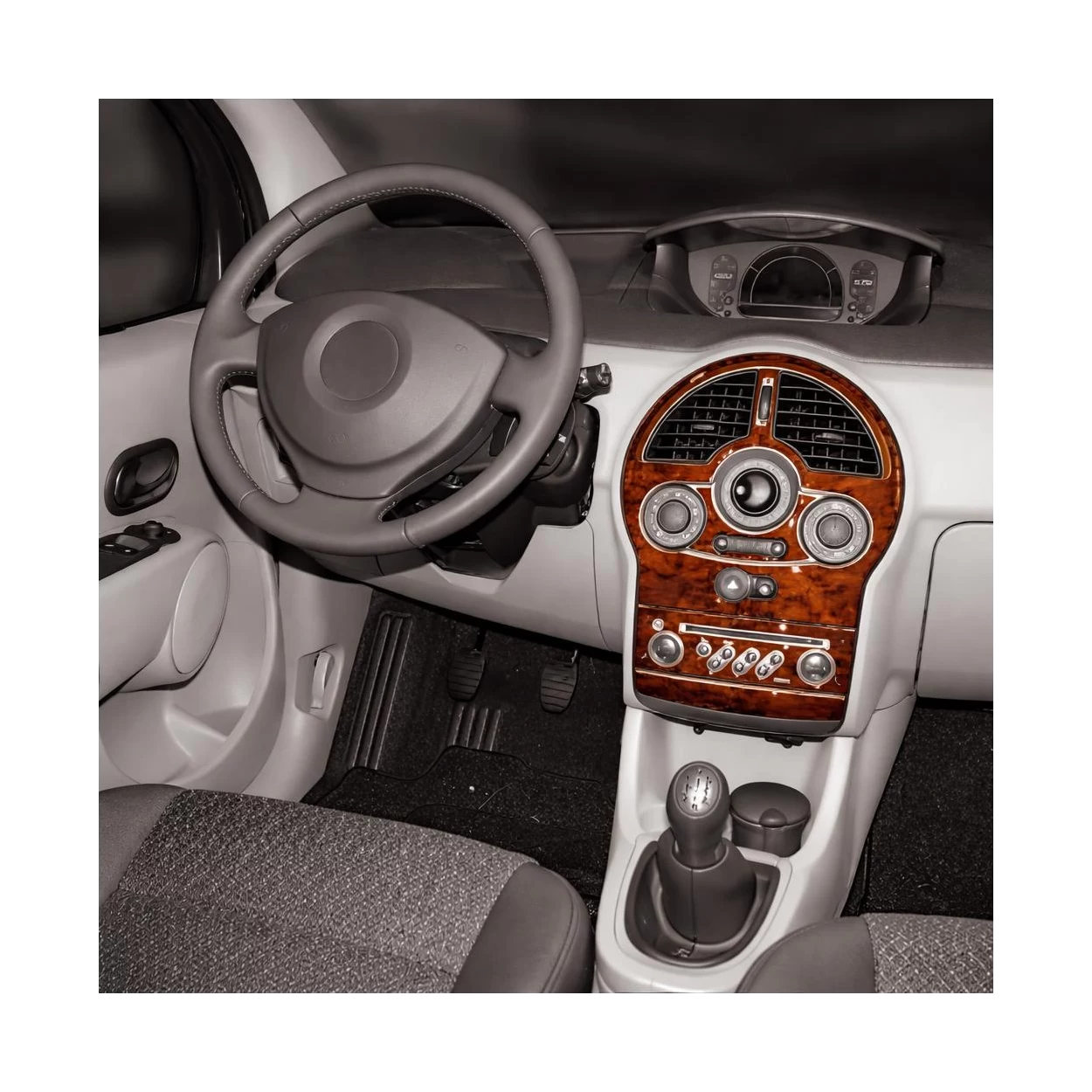 Renault Modus 08.2004 3D Interior Dashboard Trim Kit Dash Trim Dekor 4-Parts