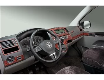 Volkswagen Transporter T6 09.2009 3D Interior Dashboard Trim Kit Dash Trim Dekor 37-Parts - 1 - Interior Dash Trim Kit