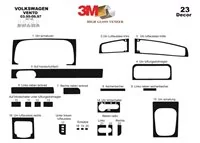 Volkswagen Vento 04.95-09.97 3D Interior Dashboard Trim Kit Dash Trim Dekor 23-Parts - 2 - Interior Dash Trim Kit Volkswagen Vento 04.95-09.97 3D Interior Dashboard Trim Kit Dash Trim Dekor 23-Parts - 2 - Interior Dash Trim Kit