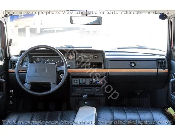 Volvo 240 1980-1992 Full Set Interior BD Dash Trim Kit - 1 - Interior Dash Trim Kit