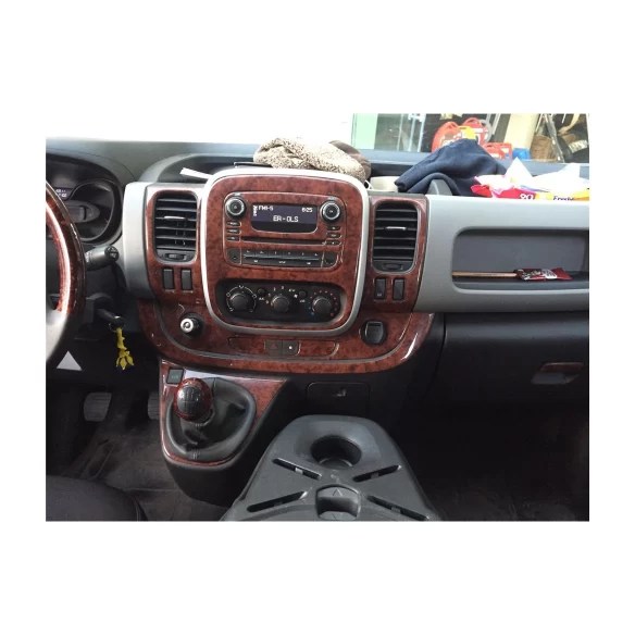 Renault Trafic 01.2015 3D Interior Dashboard Trim Kit Dash Trim Dekor 19-Parts