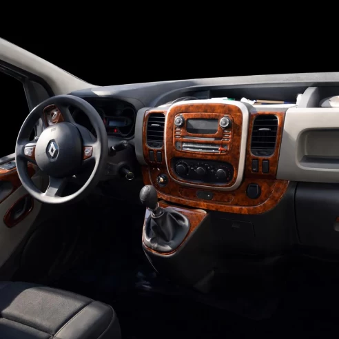 Renault Trafic 01.2015 3D Interior Dashboard Trim Kit Dash Trim Dekor 30-Parts