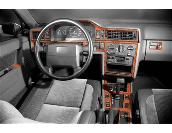 Volvo 850 10.91-08.93 3D Interior Dashboard Trim Kit Dash Trim Dekor 19-Parts - 1 - Interior Dash Trim Kit