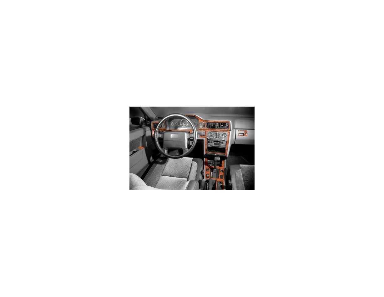 Volvo 850 10.91-08.93 3D Interior Dashboard Trim Kit Dash Trim Dekor 19-Parts - 1 - Interior Dash Trim Kit