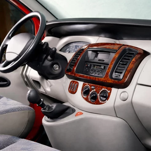 Renault Trafic Nissan Primastar 04.01-12.06 3D Interior Dashboard Trim Kit Dash Trim Dekor 6-Parts