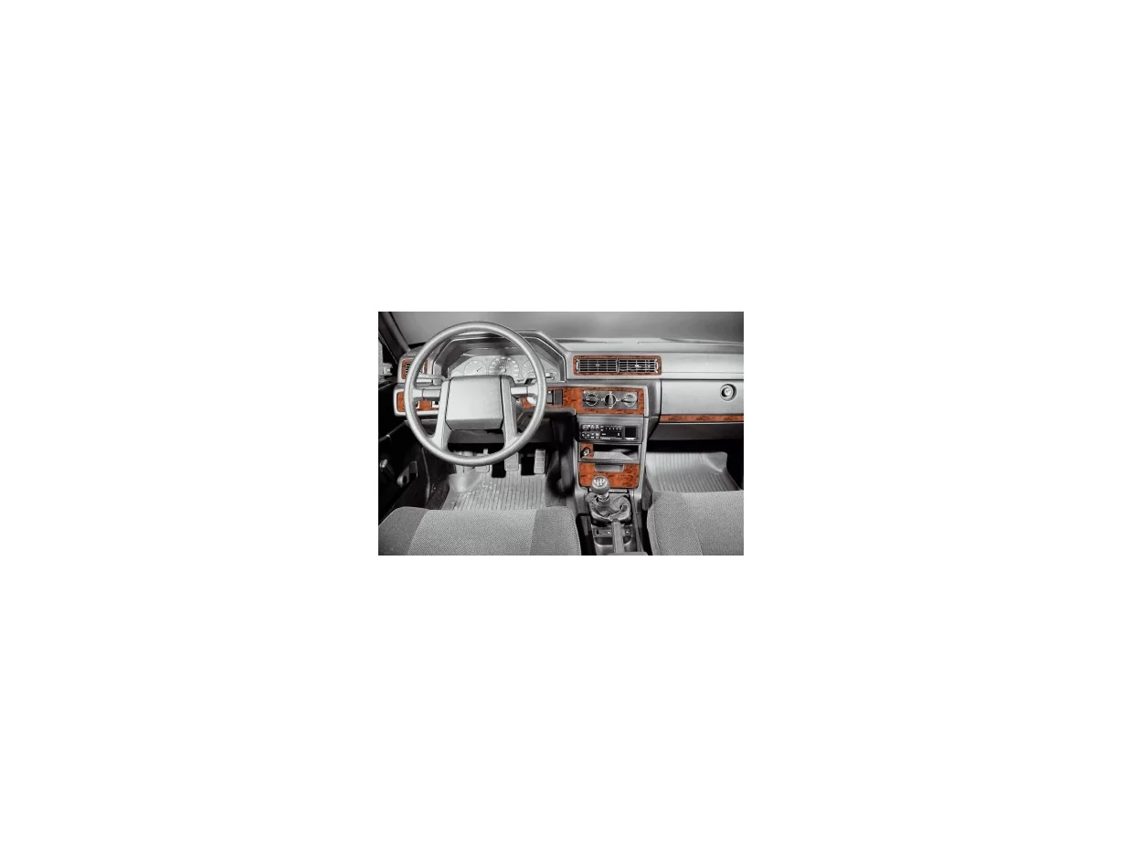 Volvo 940 10.90-04.98 3D Interior Dashboard Trim Kit Dash Trim Dekor 16-Parts - 1 - Interior Dash Trim Kit