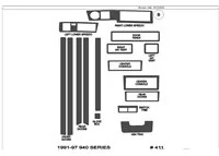 Volvo 940 10.90-04.98 3D Interior Dashboard Trim Kit Dash Trim Dekor 16-Parts - 2 - Interior Dash Trim Kit Volvo 940 10.90-04.98 3D Interior Dashboard Trim Kit Dash Trim Dekor 16-Parts - 2 - Interior Dash Trim Kit