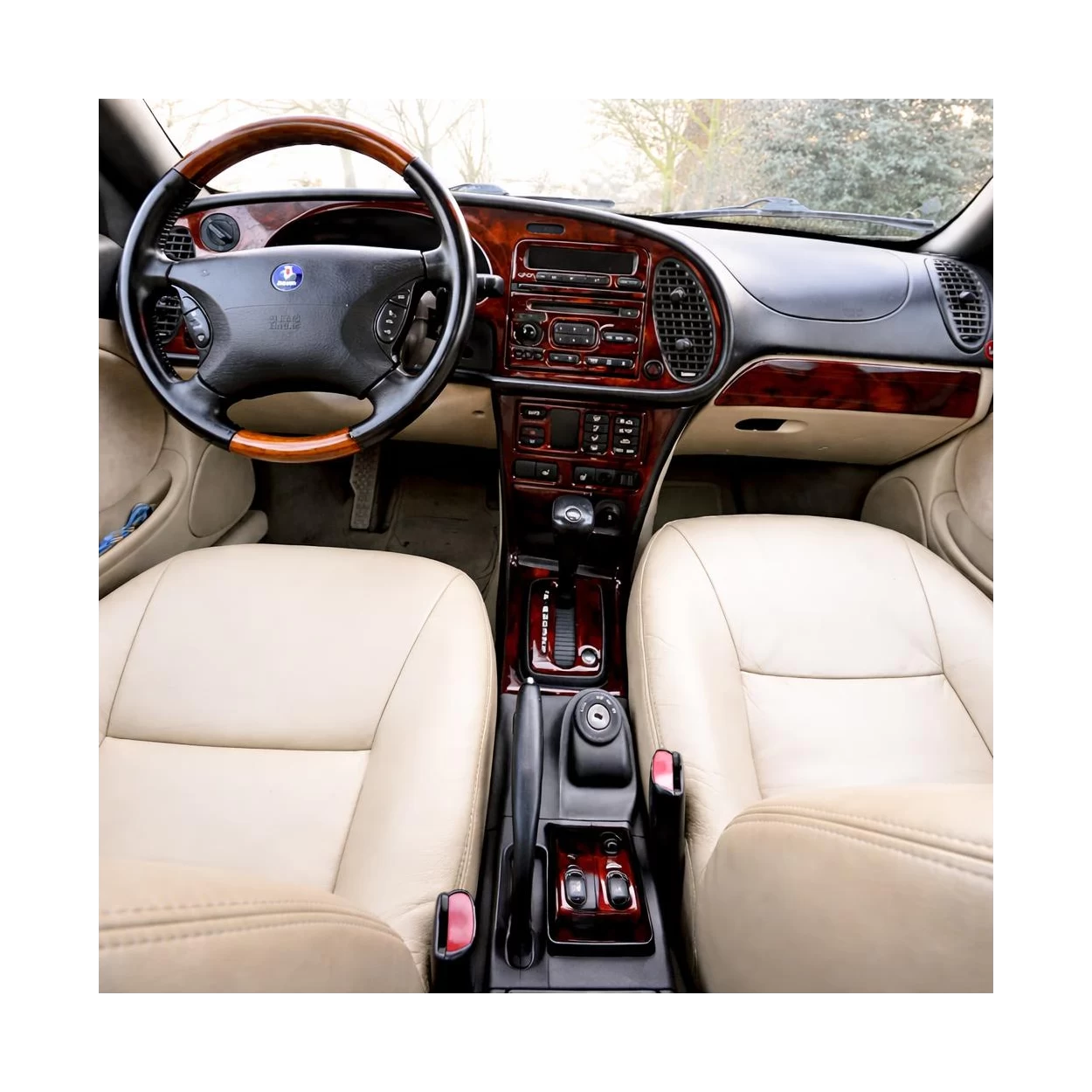 Saab 9-3 1999-2002 Manual Gearbox, With CD Player, OEM Compliance, 17 Parts set Interior BD Dash Trim Kit