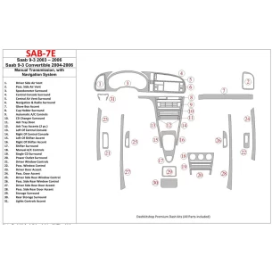 Saab 9-3 2003-2006 Manual Gear Box, With NAVI Interior BD Dash Trim Kit