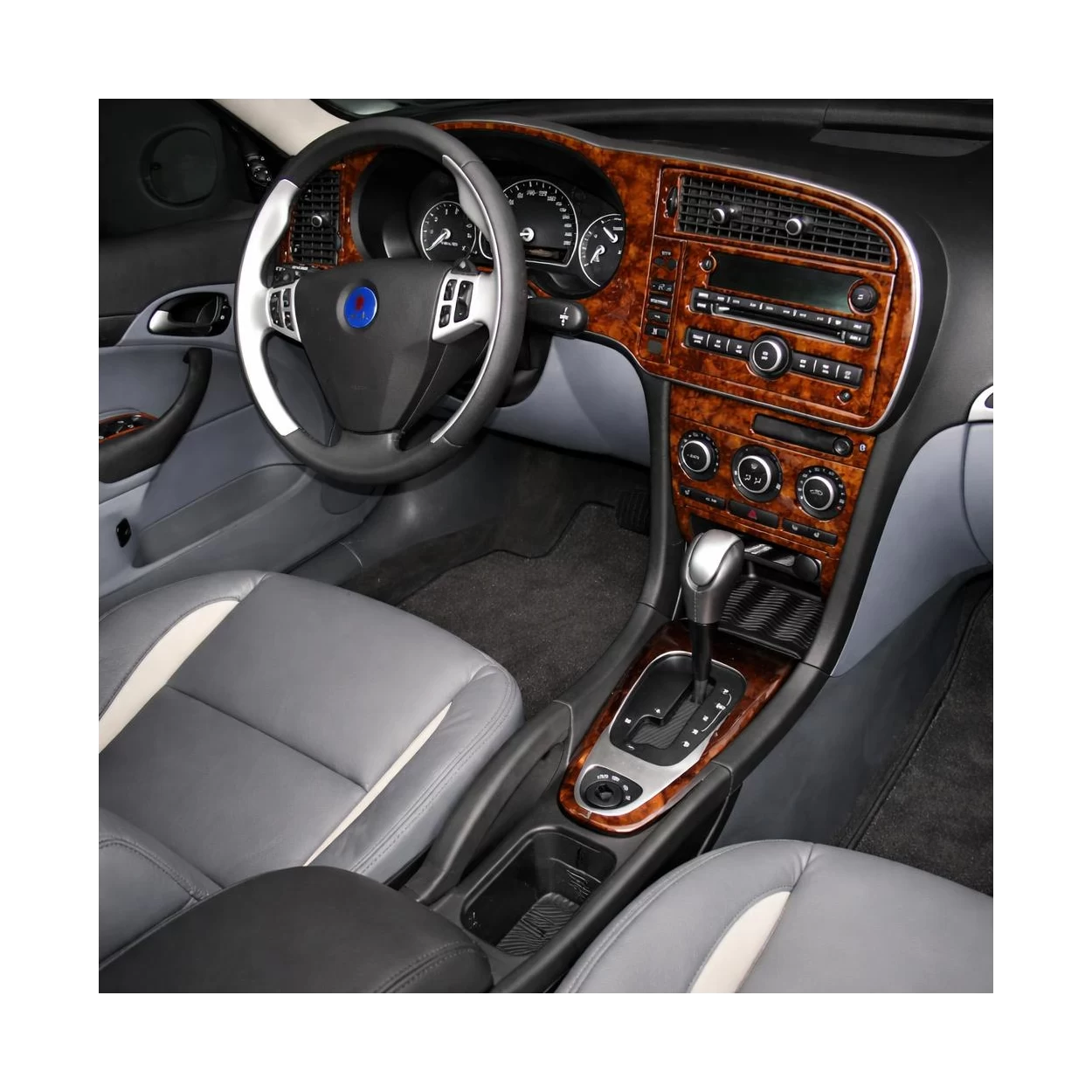 Saab 9-3 2007-UP Full Set, Automatic Gear, Without NAVI Interior BD Dash Trim Kit