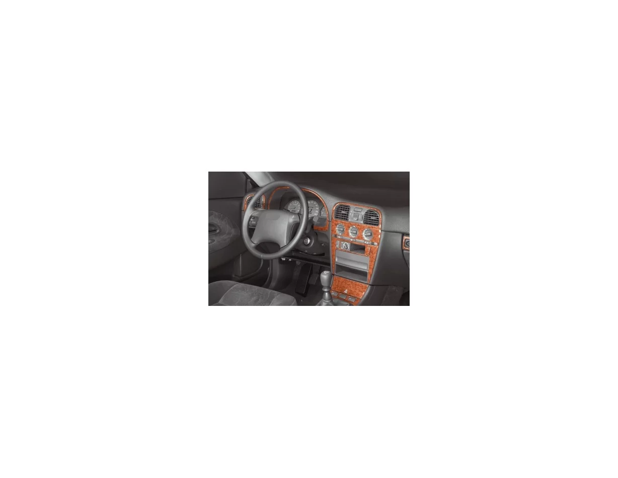 Volvo S 40-V 40 03.96-03.00 3D Interior Dashboard Trim Kit Dash Trim Dekor 18-Parts - 1 - Interior Dash Trim Kit