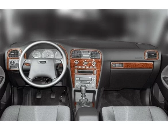 Volvo S 40-V 40 04.00-05.03 3D Interior Dashboard Trim Kit Dash Trim Dekor 10-Parts - 1 - Interior Dash Trim Kit