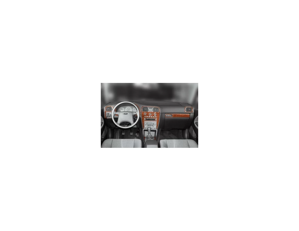 Volvo S 40-V 40 04.00-05.03 3D Interior Dashboard Trim Kit Dash Trim Dekor 10-Parts - 1 - Interior Dash Trim Kit